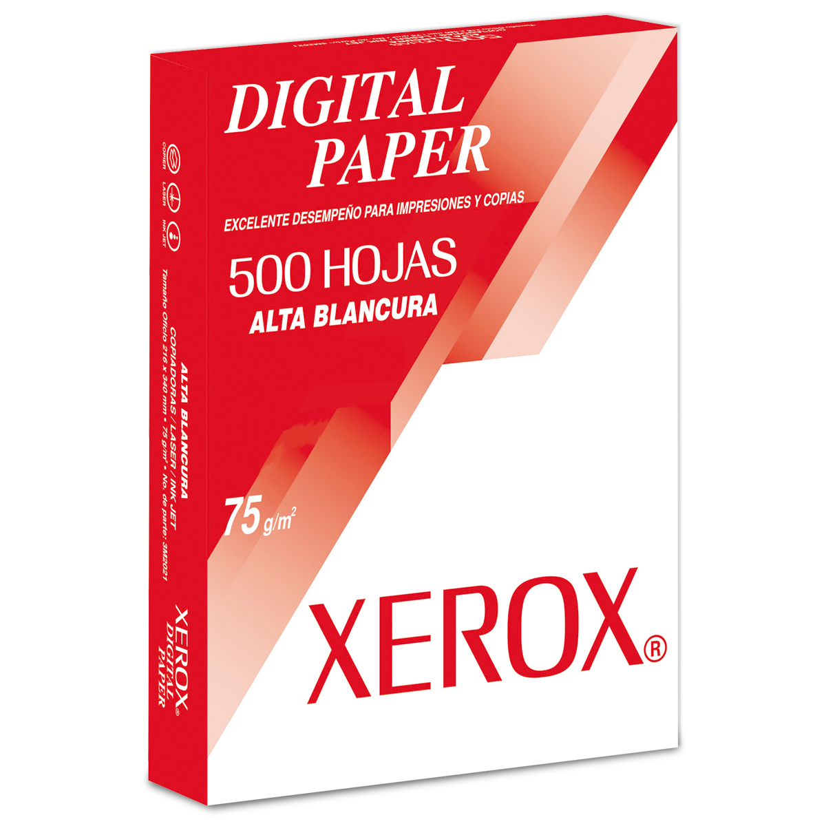 Paquete De Papel Bond Xerox Digital Paper 3m2000 500 Hojas Carta Blanco 75 Gr Office Depot Mexico 7696