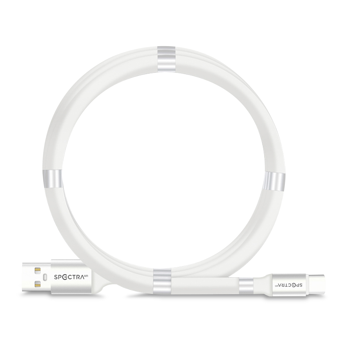 Cable USB a USB Tipo C Spectra M201 1 metro Blanco | Office Depot Mexico