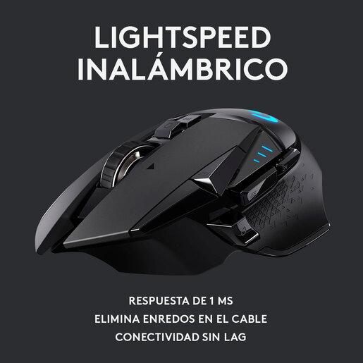 Ratón gaming inalámbrico Logitech G502 X Lightspeed Negro - Ratón