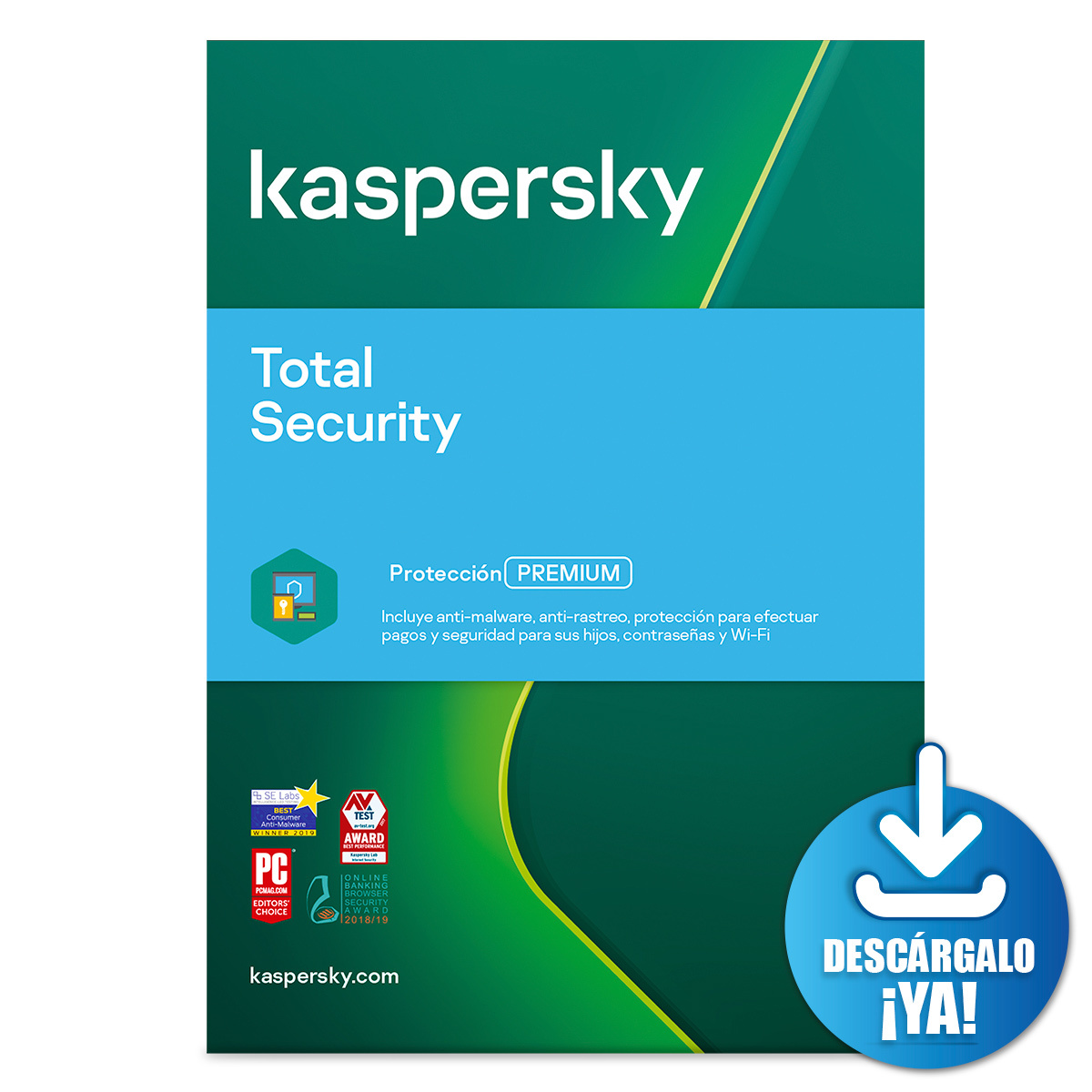 Antivirus Kaspersky Total Security Descargable Licencia 2 años 1 ...