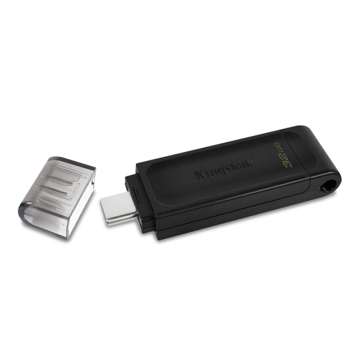 Memoria USB Kingston DataTraveler 70 32gb USB-C Negro | Office Depot Mexico