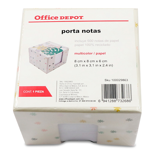 Porta Notas Adhesivas Office Depot Mosaico Multicolor Papel 1 pieza 500  notas | Office Depot Mexico