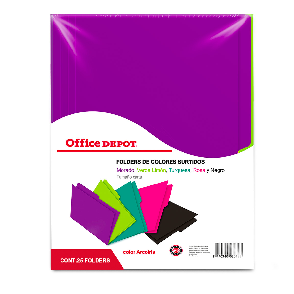 Folder Carta Office Depot Colores surtidos | Office Depot Mexico