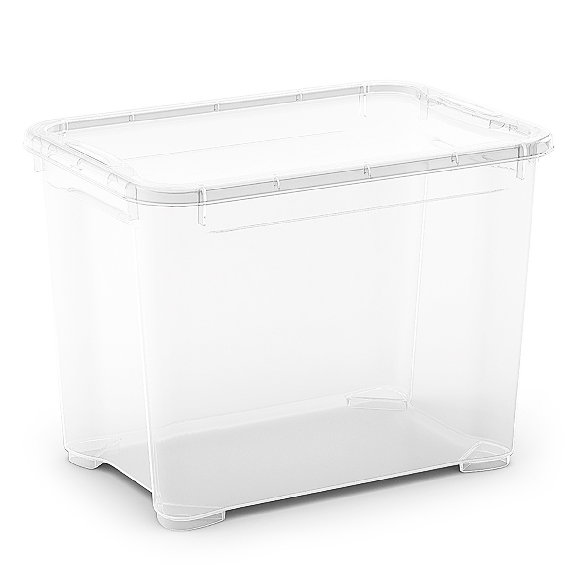 Caja de Plástico con Tapa Kis 20 litros 39 x 27 x 29 cm Transparente | Office  Depot Mexico