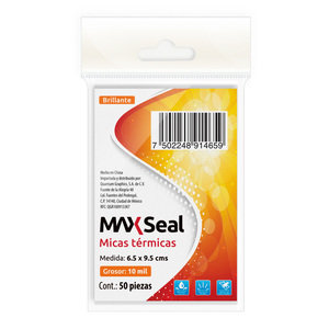 Micas Térmicas Transparentes Max Seal  x  cm 10 mil 50 piezas | Office  Depot Mexico