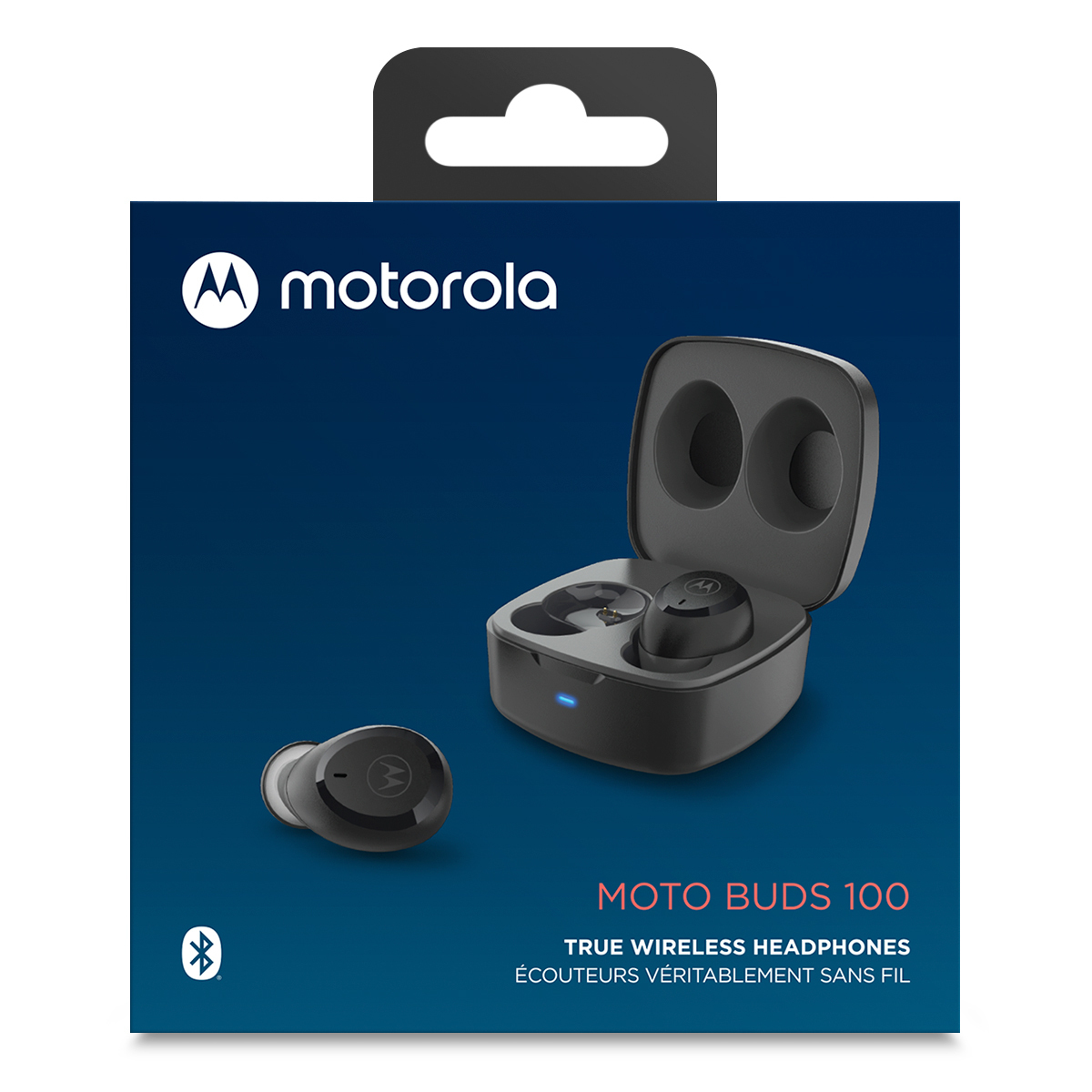 Audífonos Bluetooth Inalámbricos Motorola Moto Buds 100 In ear True  Wireless Negro | Office Depot Mexico
