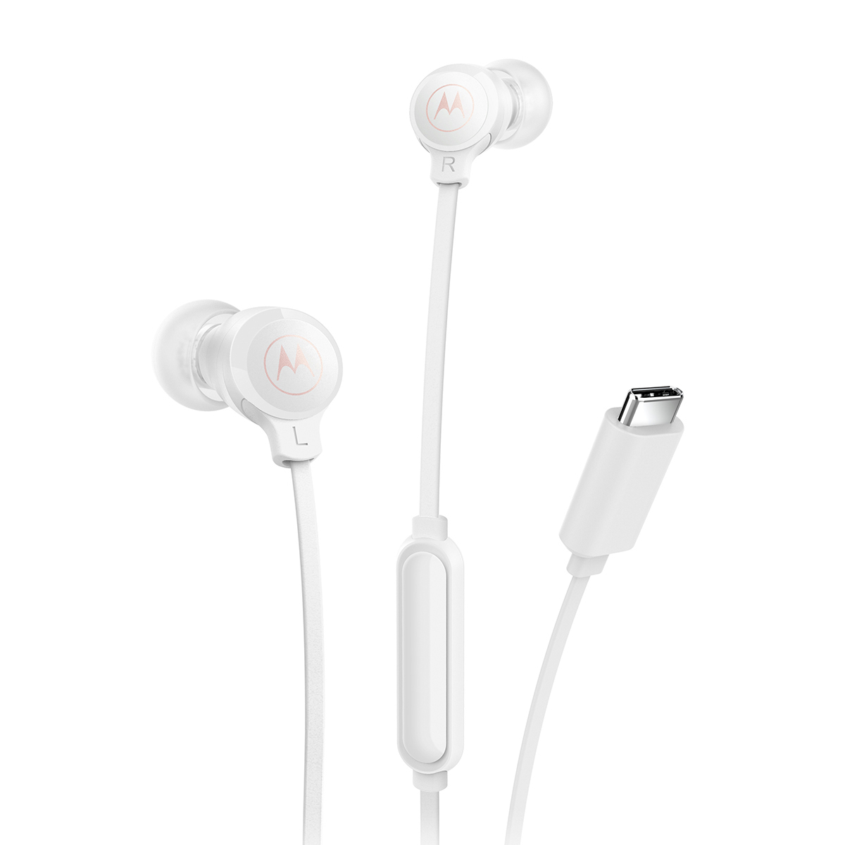 Audífonos Motorola Earbuds 3-S In ear Plug  mm Cable plano Blanco | Office  Depot Mexico