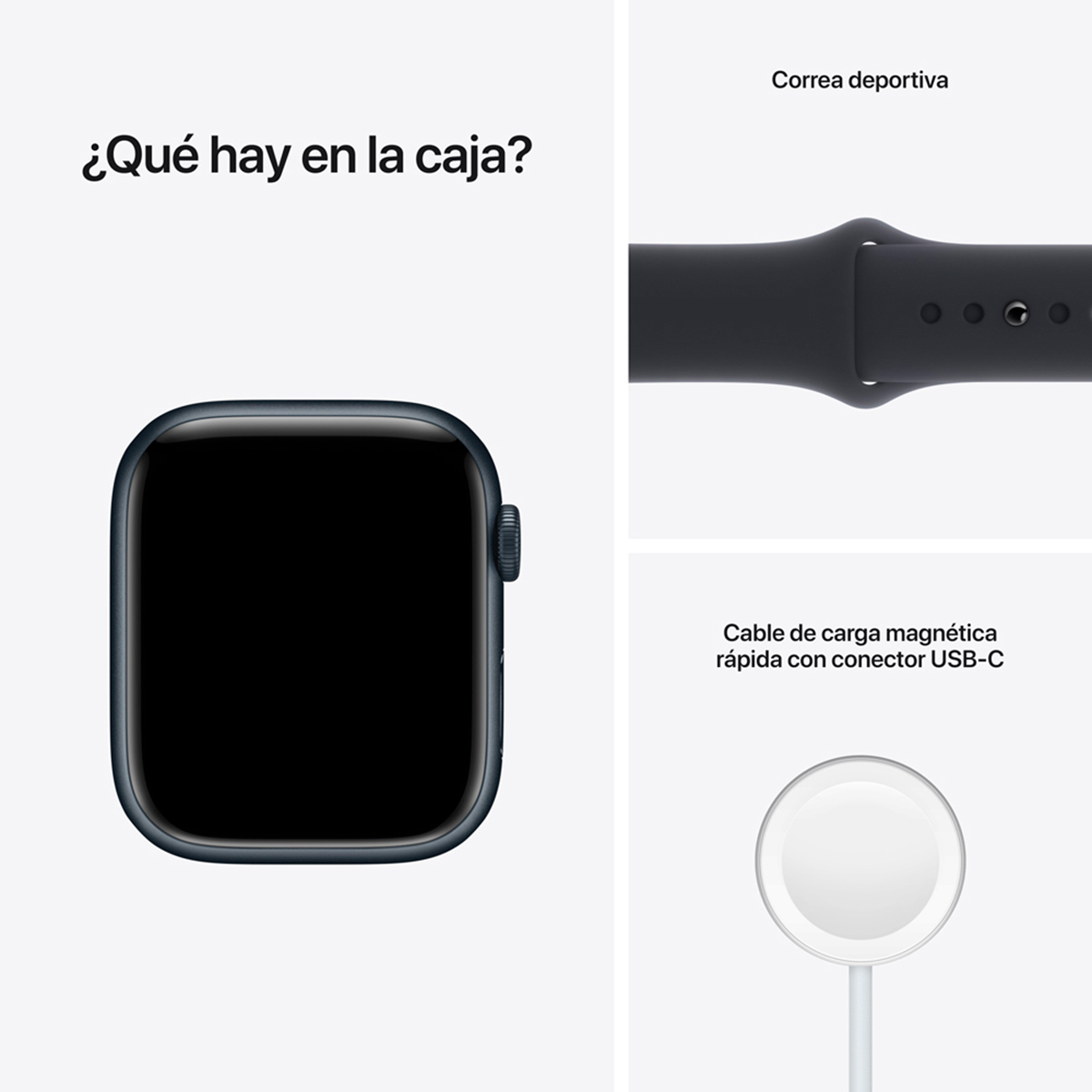 Apple Watch Series 7 Apple MKMX3LZ A 41 mm Cuerpo de aluminio Negro | Office  Depot Mexico