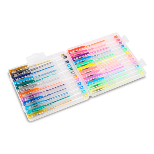 Plumas de Gel Office Depot Shine Punto mediano Tinta con brillos colores  surtidos 12 piezas