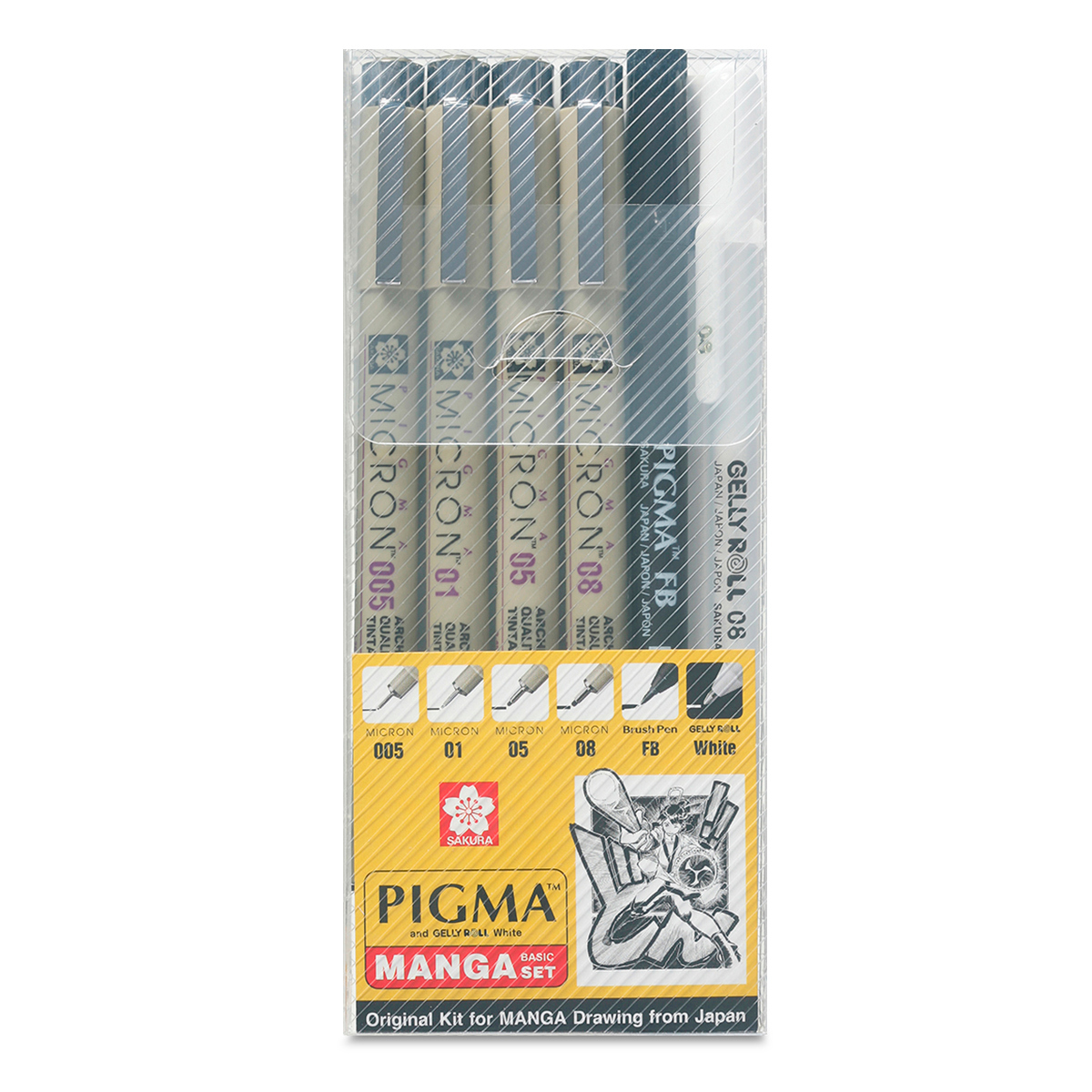 Marcadores para Manga Sakura Pigma Micron 6 piezas