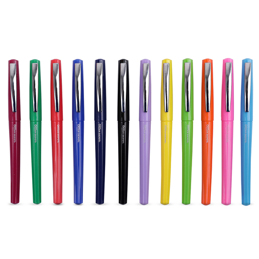 ROTULADORES DE PUNTA EXTRA FINA OFFICE DEPOT RY108403 (COLORES, 12 PZS.)