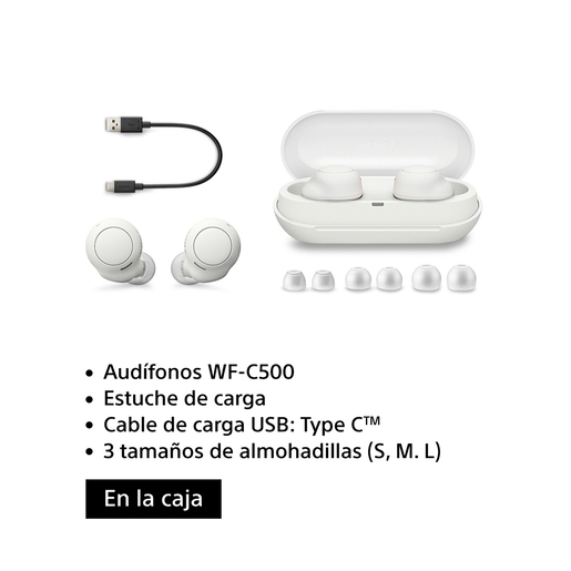 Auriculares True Wireless WF-C500 Blanco