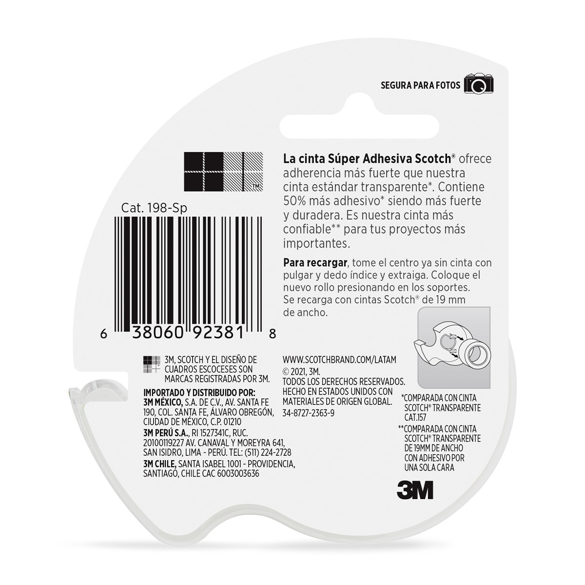 Cinta de Montaje Doble Cara Office Depot Transparente 2.5 cm x 2 m