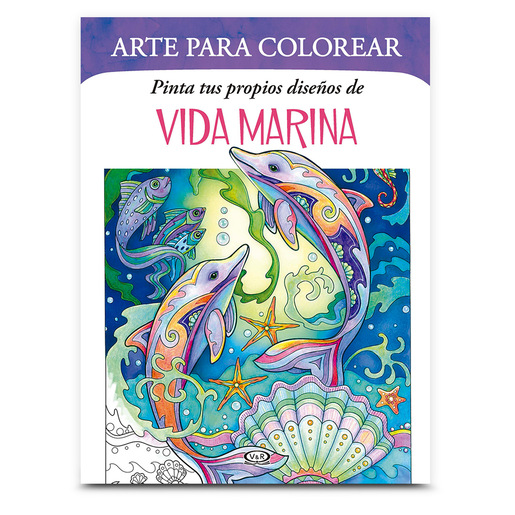 Libro para Colorear Vida Marina Marjorie Sarnat | Office Depot Mexico