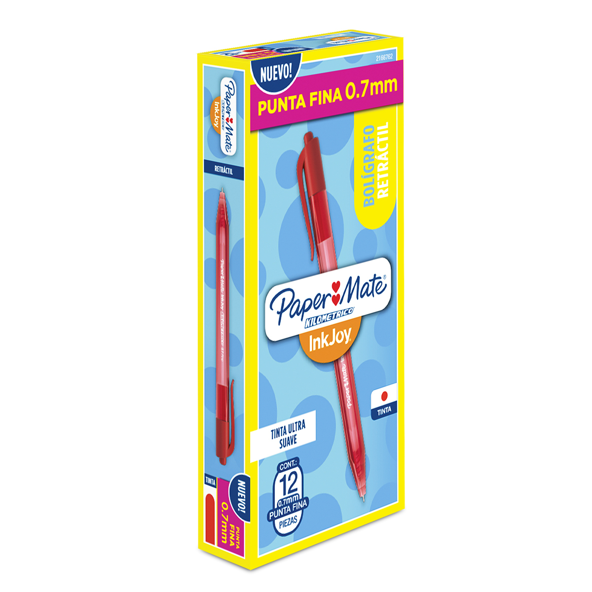 Pluma Lapicero Gel Paper Mate Punta Fina 3 Piezas