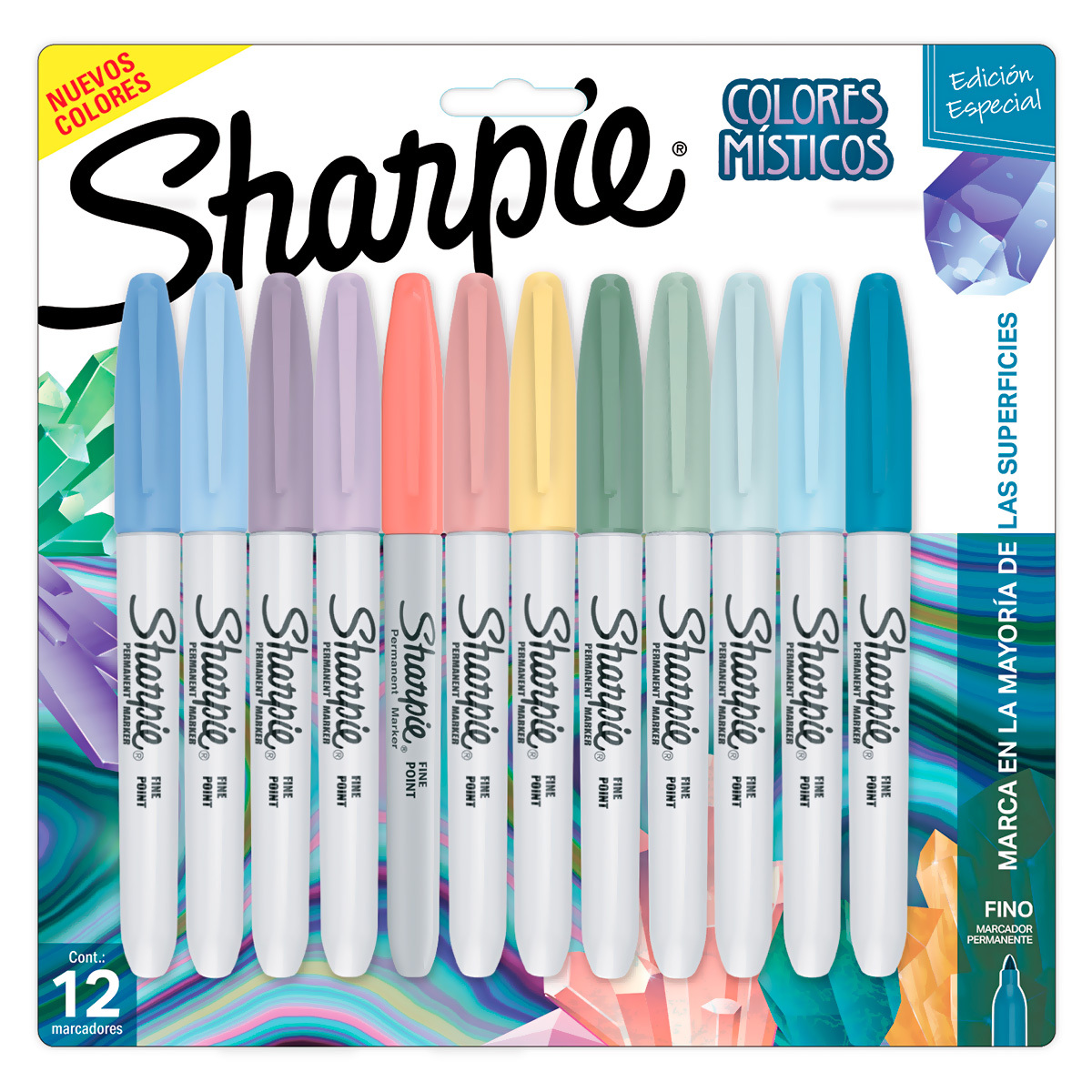 Pack de 12 marcadores permanentes Sharpie fine mystic gems nuevos colores ·  Sharpie · El Corte Inglés