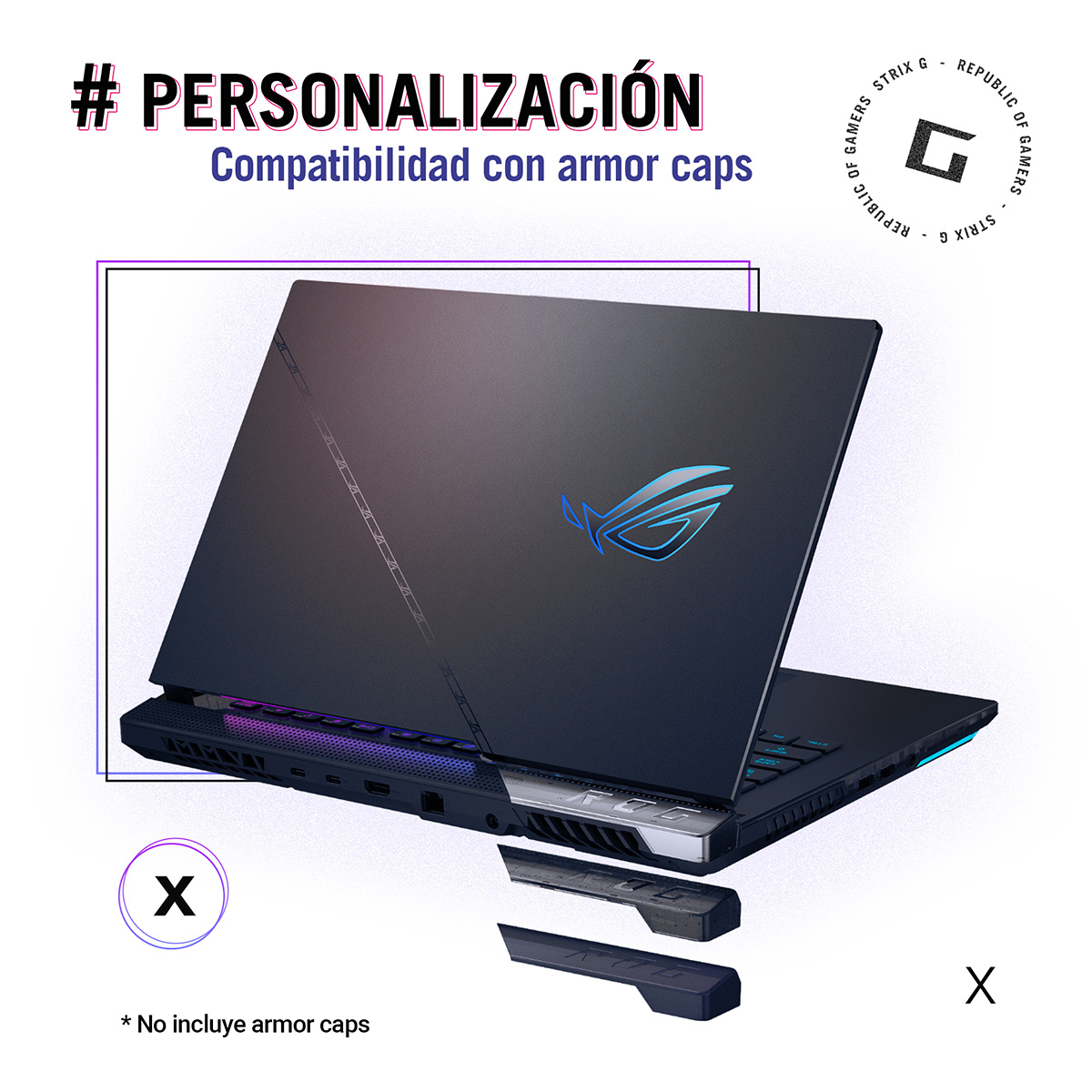 Laptop Gamer Asus ROG Strix SCAR 17 GeForce RTX 3070 Ti Intel Core i9 12da  Gen  Pulg. 1tb SSD 32gb RAM Negro | Office Depot Mexico