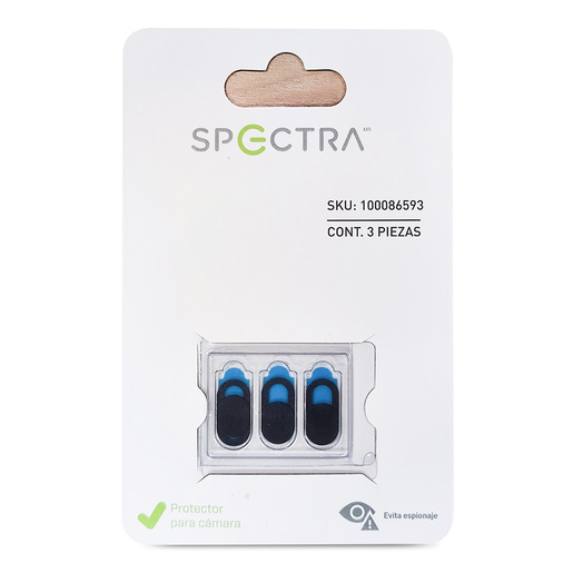 Protectores para Cámara Spectra Negro con azul 3 piezas | Office Depot  Mexico