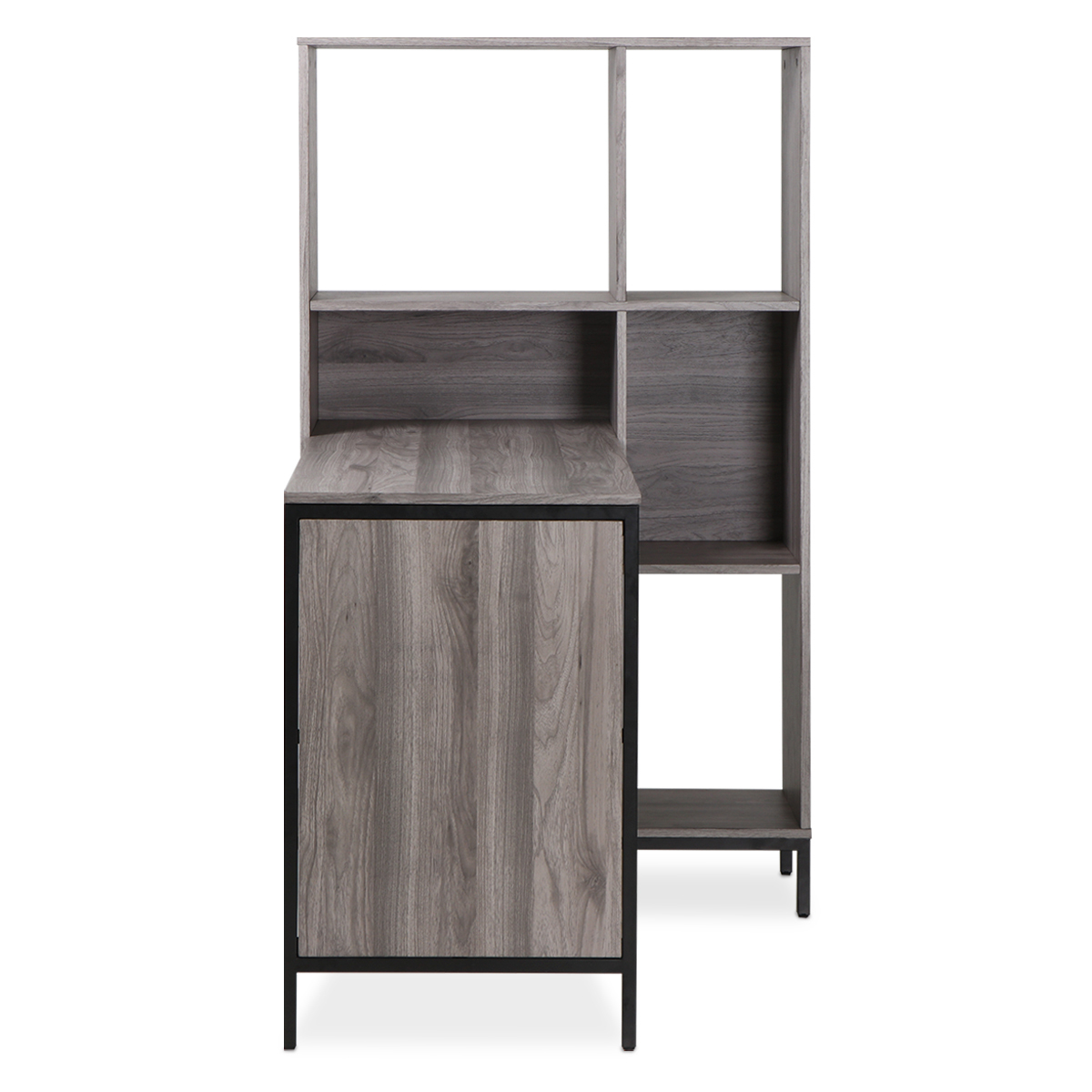 Escritorio con Mueble Organizador 4Tune ODM-TU48CD Gris nogal Madera | Office  Depot Mexico