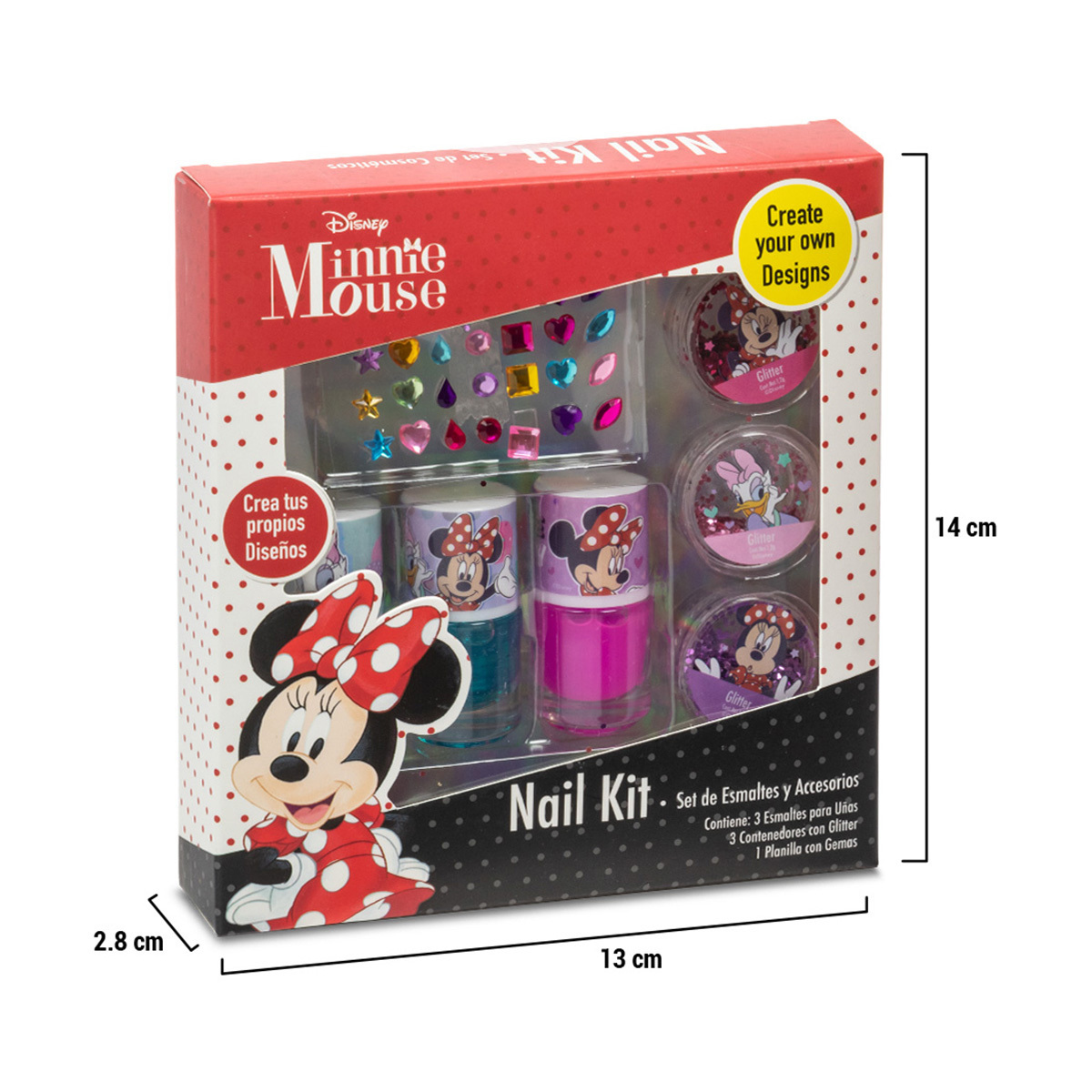 Kit de Esmaltes y Accesorios para Uñas Minnie Mouse | Office Depot Mexico