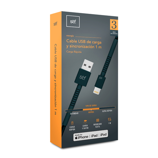 Cable USB a Micro USB STF A02831 1 metro Negro