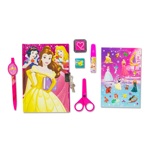 Diario con Candado y Accesorios Princesas | Office Depot Mexico