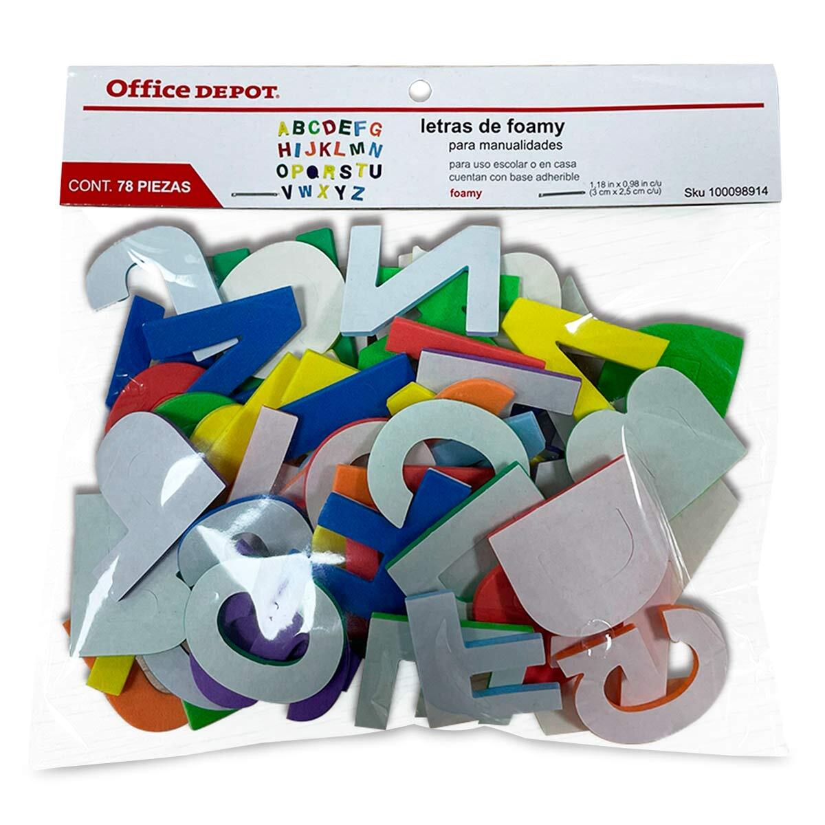 FIGURA FOAMY OD LETRAS | Office Depot Mexico