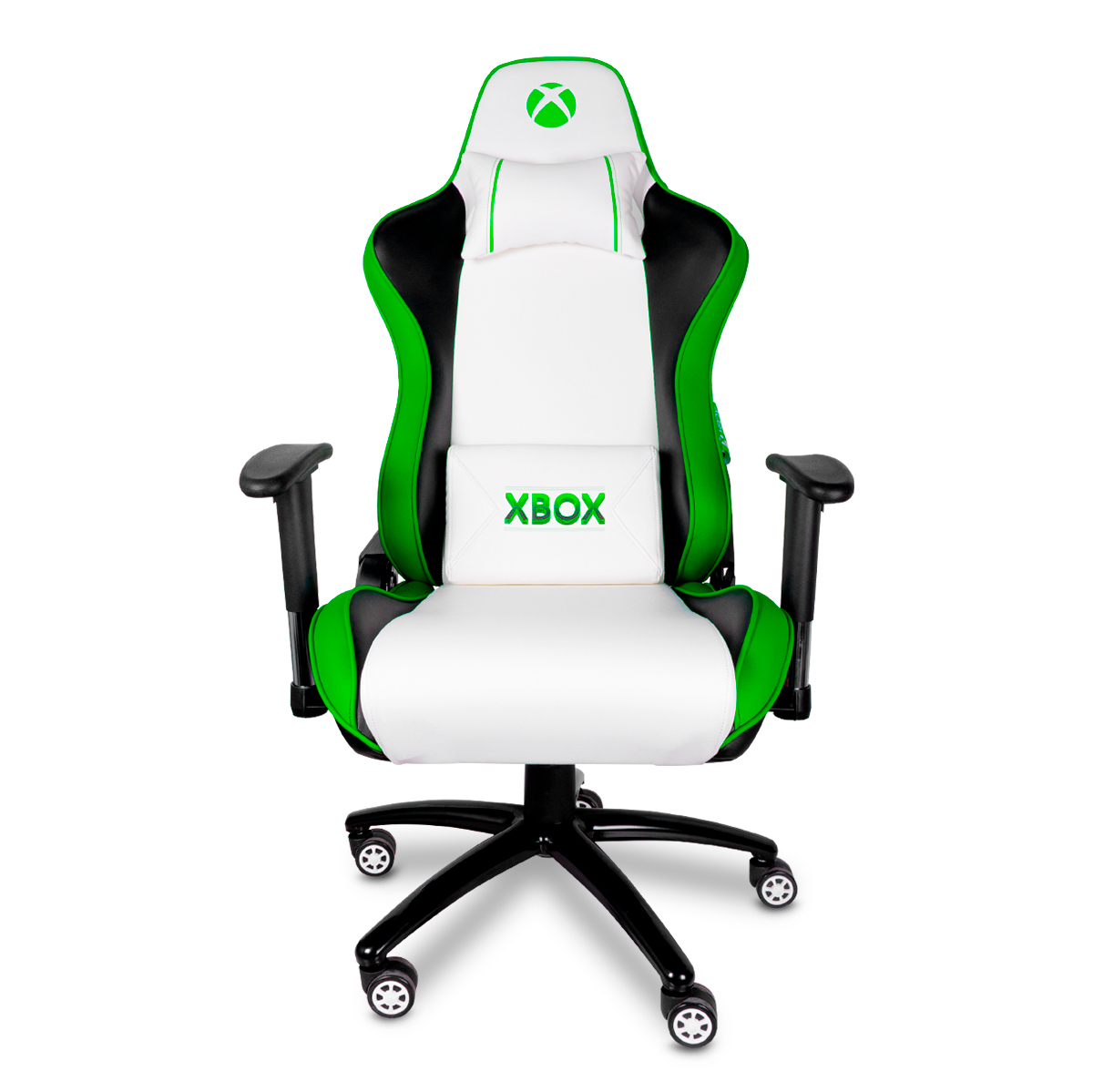 Silla Gamer Xbox Basic SX-00G6 Blanco con verde | Office Depot Mexico