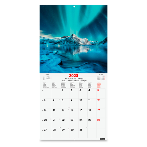 CALENDARIO PARED 23 30X30 NATU | Office Depot Mexico