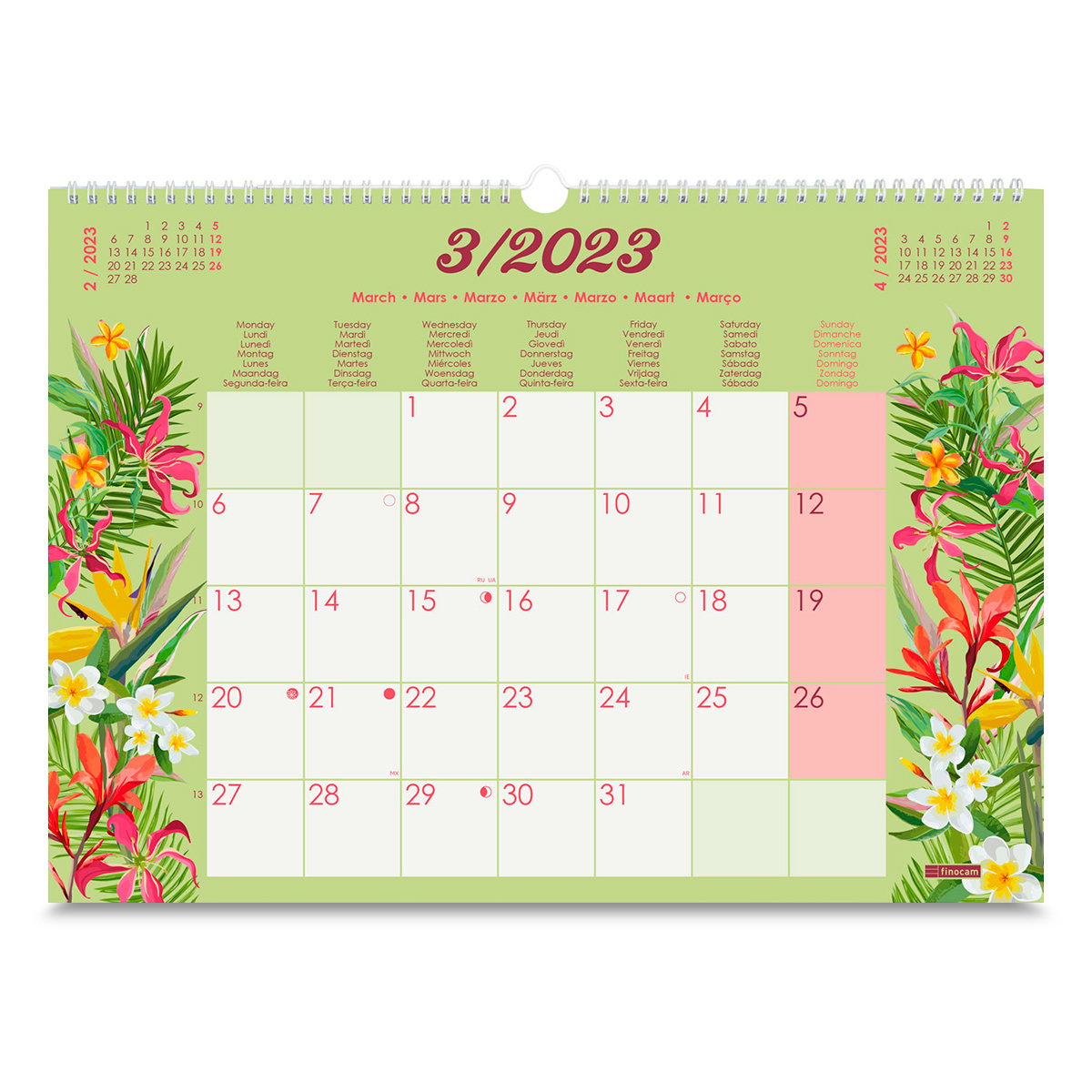 CALENDARIO PARED 23 43X31 BOTA | Office Depot Mexico