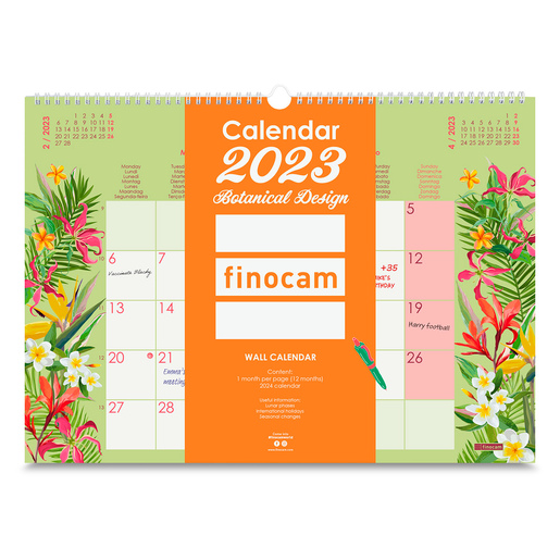 CALENDARIO PARED 23 43X31 BOTA | Office Depot Mexico