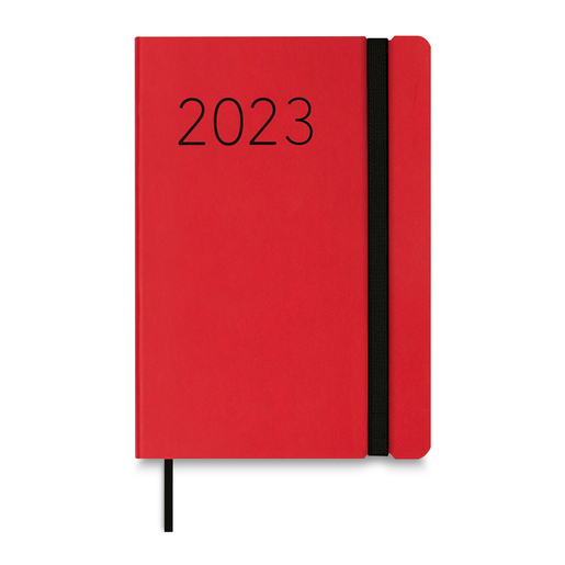 Agenda Lisa 2023 F4 Finocam Semana Vista Horizontal Rojo | Office Depot  Mexico