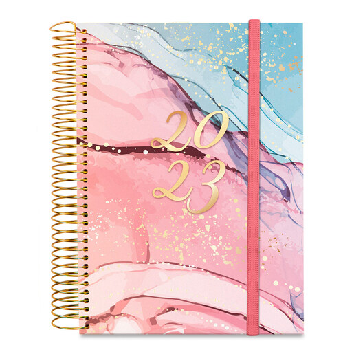 Agenda con Espiral E10 2023 Gold Finocam Día por Página | Office Depot  Mexico