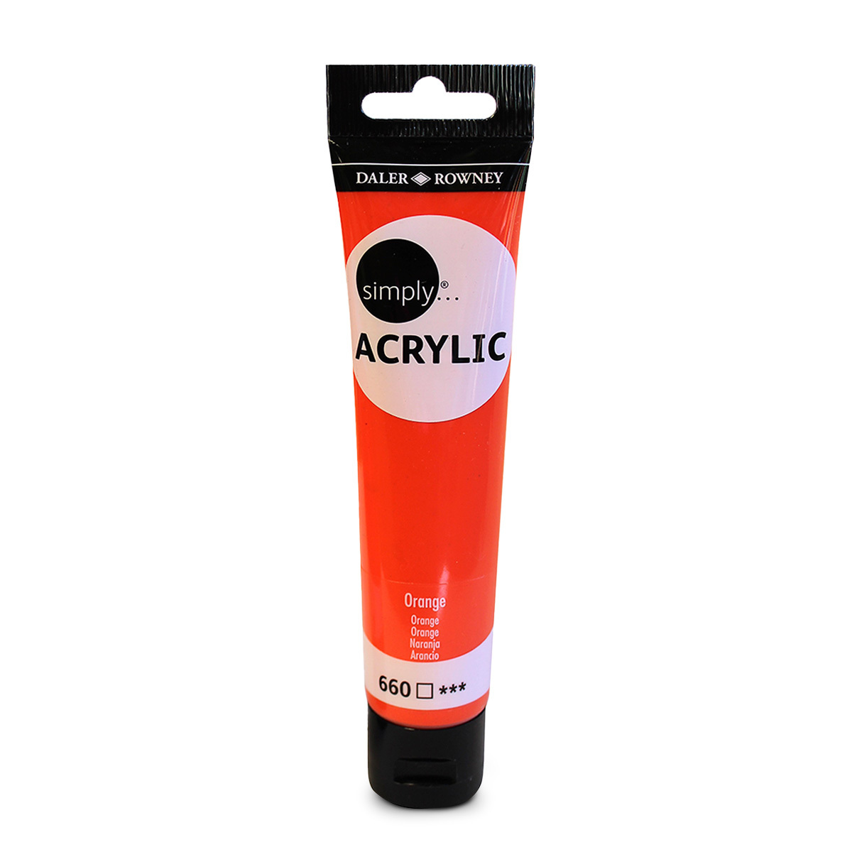 Pintura Acrílica Simply Daler Rowney Semimate Naranja 75 ml