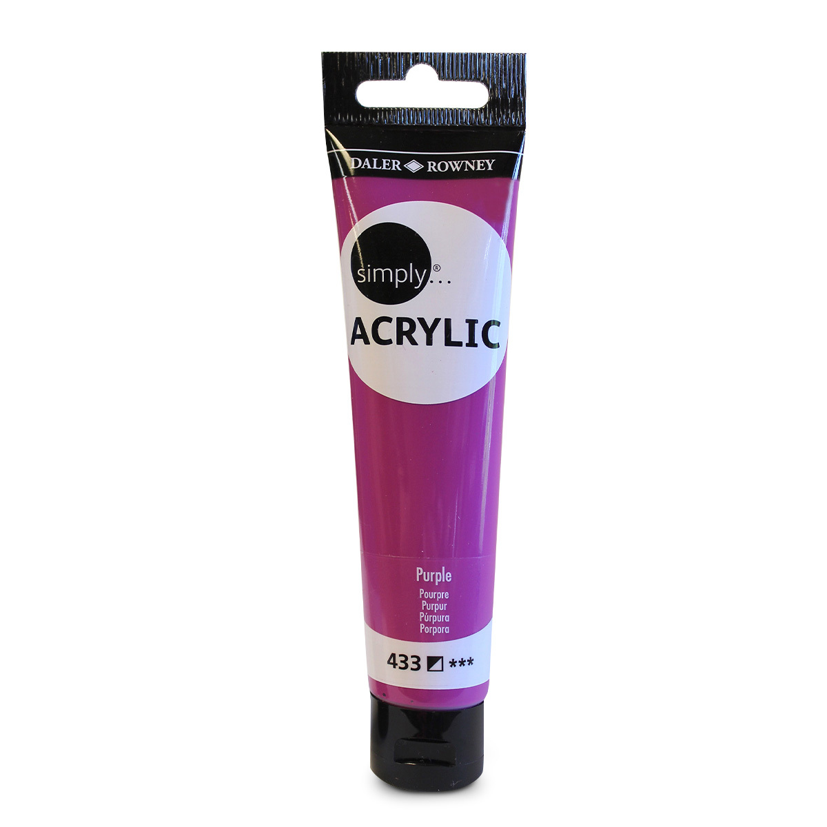 Pintura Acrílica Simply Daler Rowney Semimate Púrpura Neón 75 ml