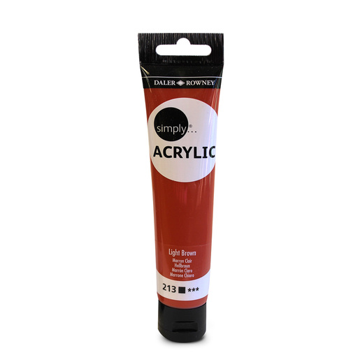 Pintura Acrílica Simply Daler Rowney Semimate Café Claro 75 ml