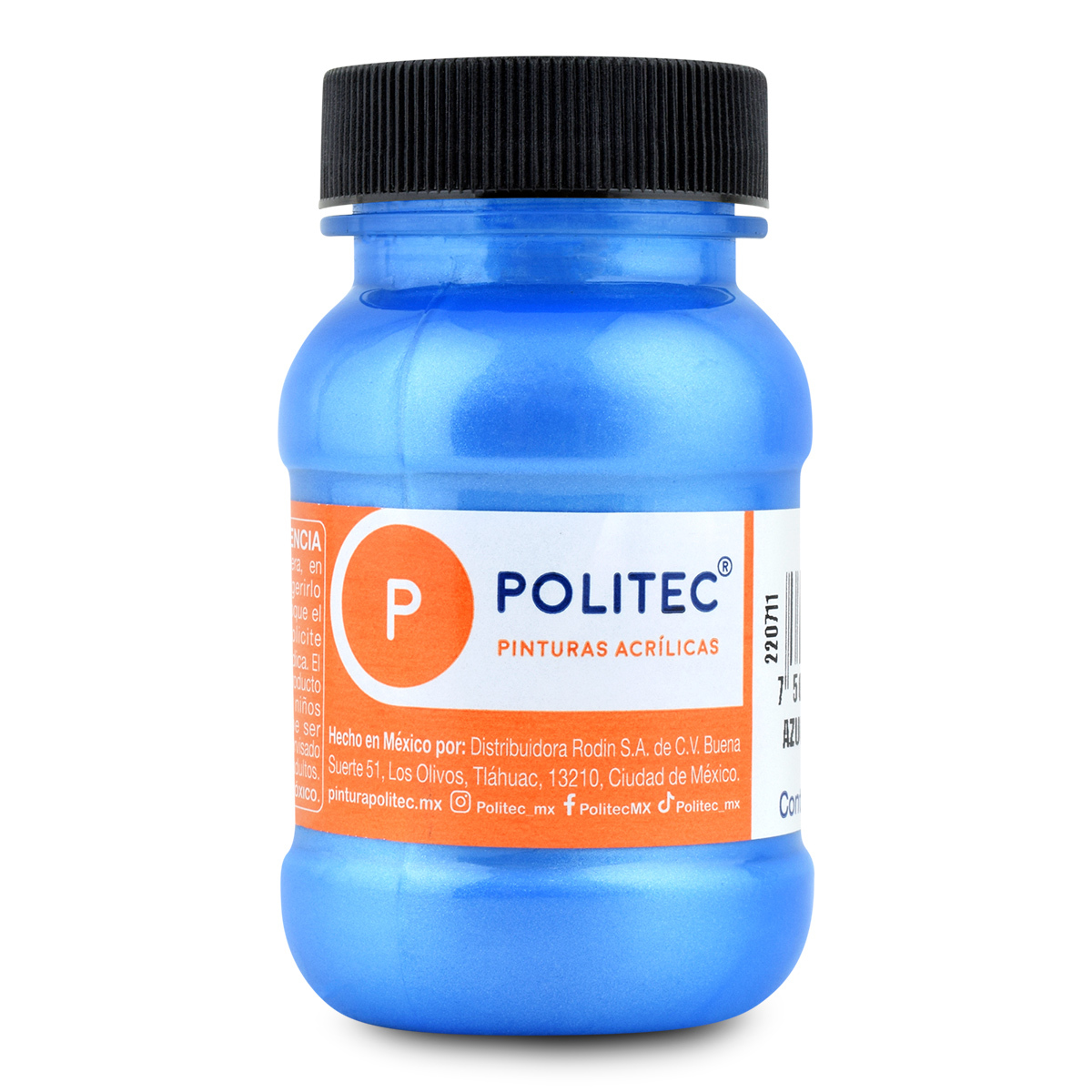 Pintura Acrílica Politec Azul Metálico 100 ml 