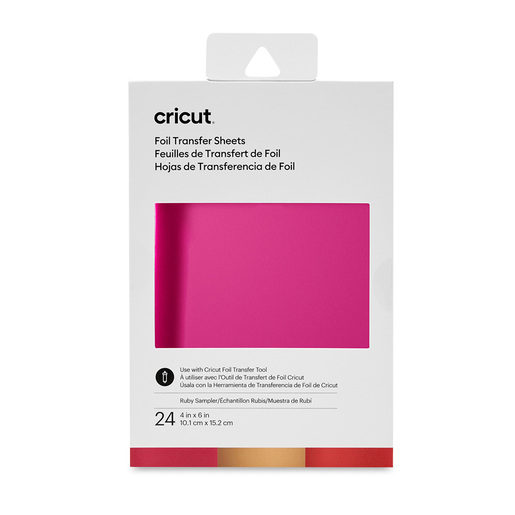 Hojas de Transferencia Cricut de Foil  x  cm Surtidos rubí | Office  Depot Mexico