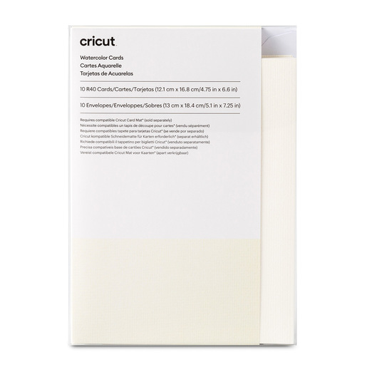 Tarjetas y Sobres de Papel Acuarela Cricut 20 Piezas 13 x  cm | Office  Depot Mexico