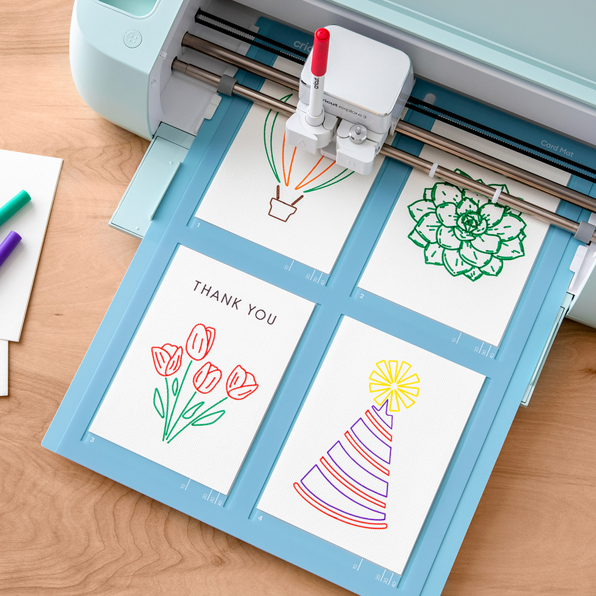 Tarjetas y Sobres de Papel Acuarela Cricut 24 Piezas  x  cm | Office  Depot Mexico