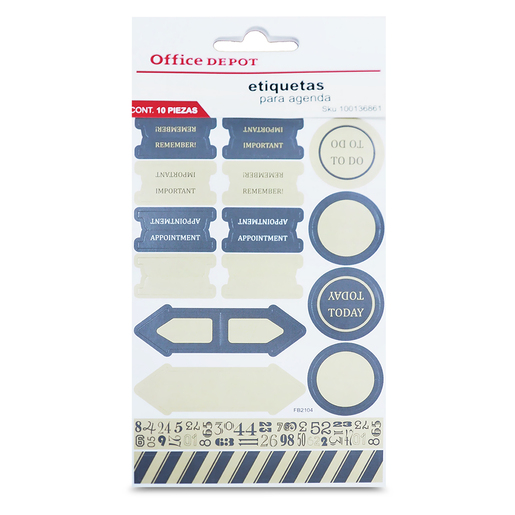 Etiquetas Adhesivas con Frases Office Depot 100 hojas