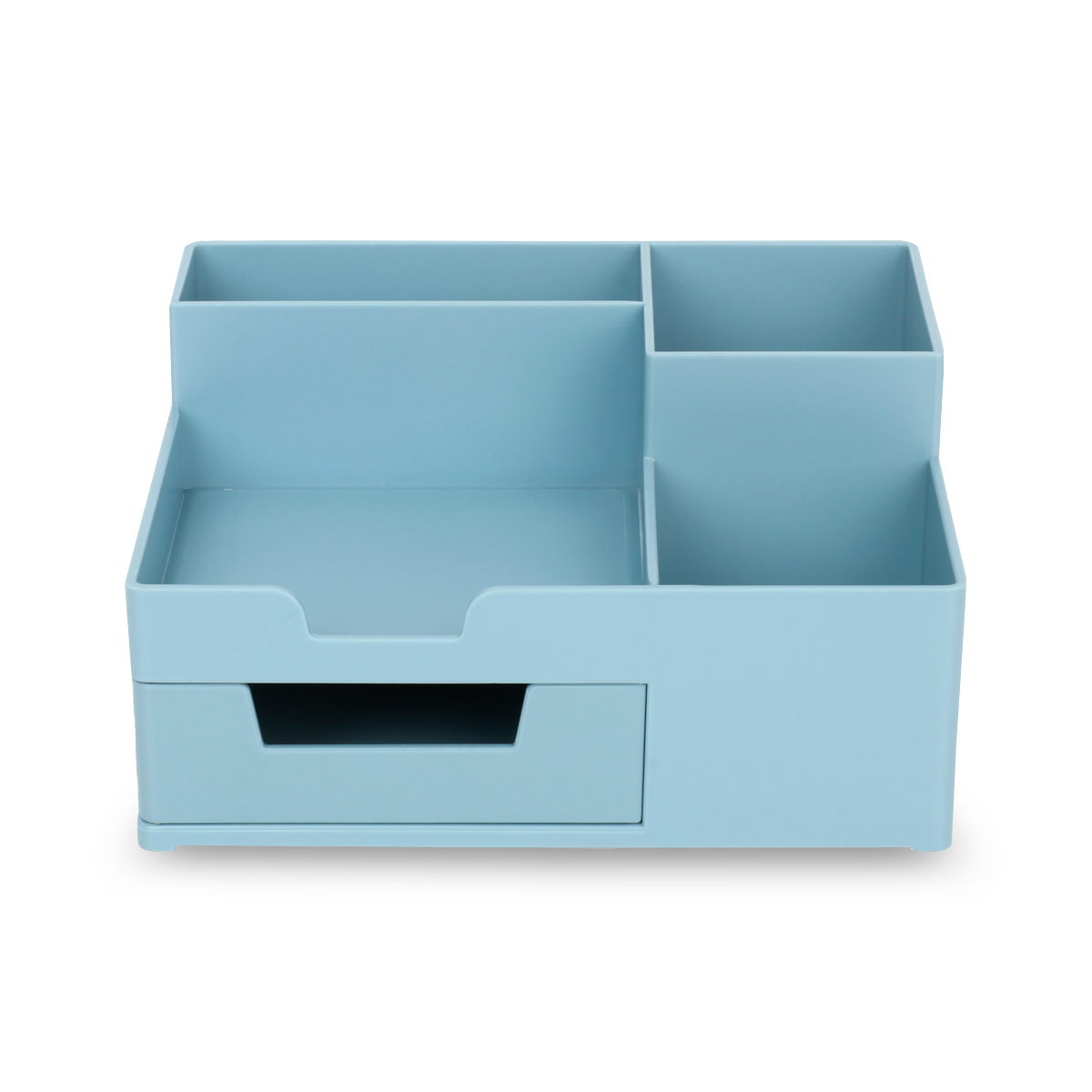  Organizador de escritorio, caja de almacenamiento de papelería,  creativo, multiusos, suministros de oficina, caja de almacenamiento para  oficina, estudiante, material escolar, Azul : Productos de Oficina