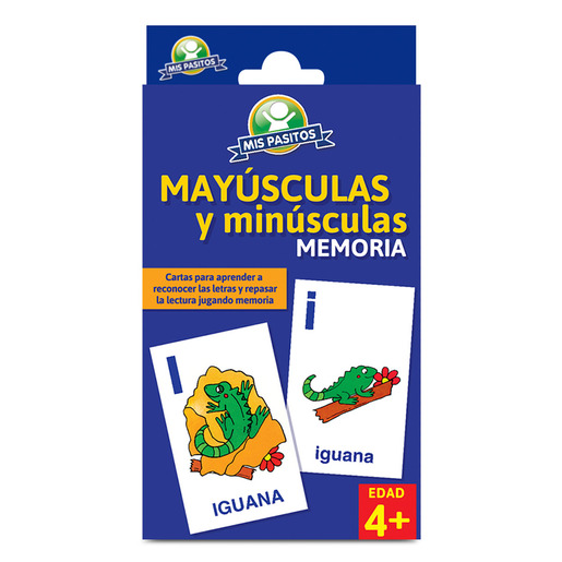 Cartas para Aprender Mayúsculas y Minúsculas Mis Pasitos 54 cartas