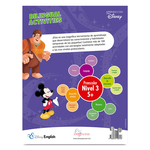 Libro de Actividades Bilingüe Larousse Disney