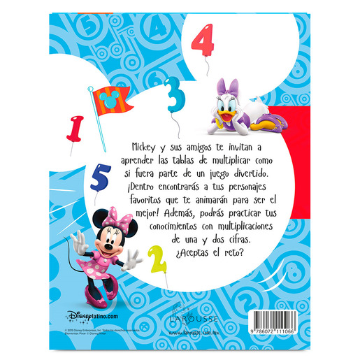 Tablas de Multiplicar Mickey y sus Amigos Larousse