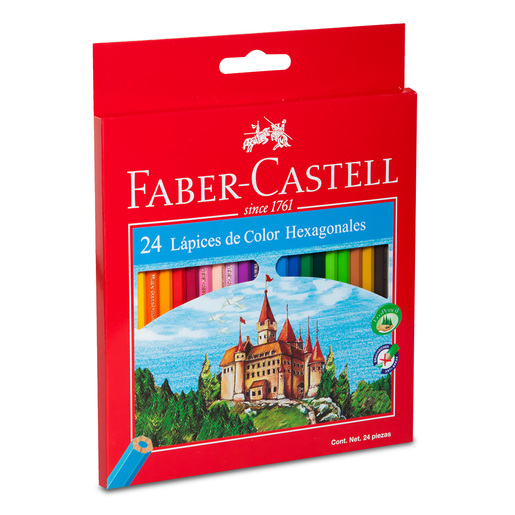 24 Colores Profesionales Lápices Hexagonal Faber Castell