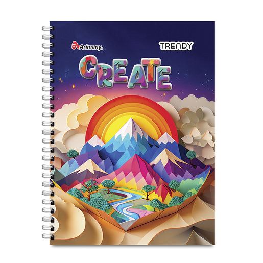 Cuaderno Profesional Arimany Trendy Cuadro Grande 200 hojas