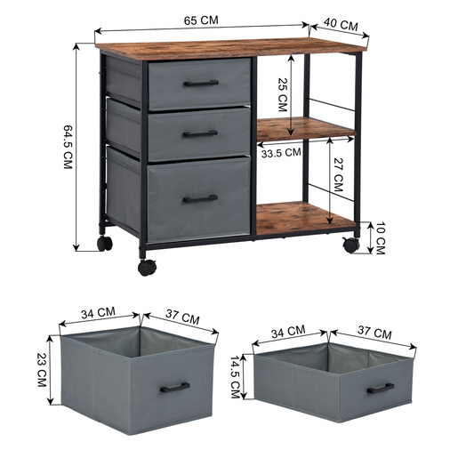 Credenza Ejecutiva Home Make Remiel 3 Cajones