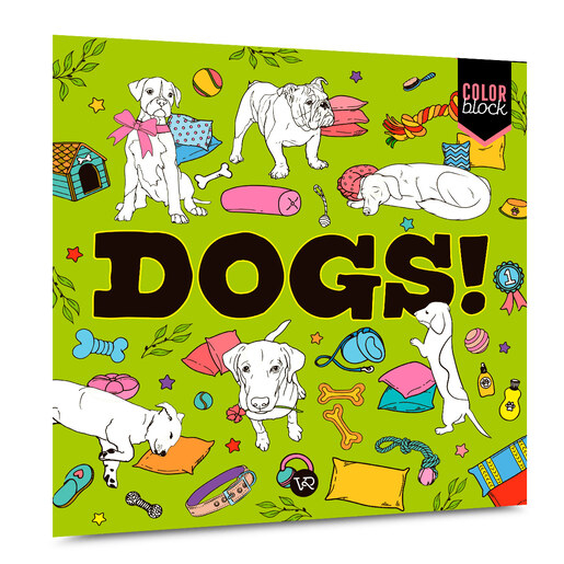 Libro para Colorear Block Dogs VR Editoras