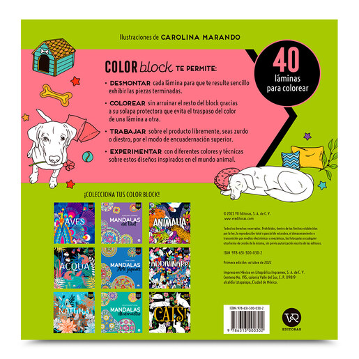 Libro para Colorear Block Dogs VR Editoras